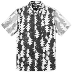 Рубашка Comme des Garçons Black x Filip Pagowski Bold Leaf Short Sleeve Shirt