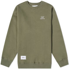 Толстовка WTAPS All 02 Logo Crew Sweat (W)Taps