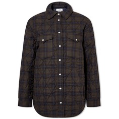 Рубашка Isabel Marant Mysen Quilted Check Shirt
