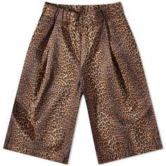 Шорты Dries Van Noten Leopard Print Elasticated Waist Shorts