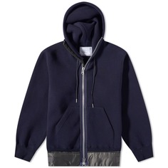 Толстовка Sacai Nylon Twill &amp; Sponge Sweat Hoody