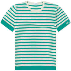 Футболка Max Mara Limone Striped Logo Tee