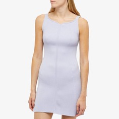 Платье Courreges Rib Knit Swallow Mini Dress