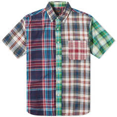 Рубашка Beams Plus Short Sleeve Indian Madras Check Shirt