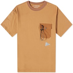 Футболка And Wander Pocket Tee