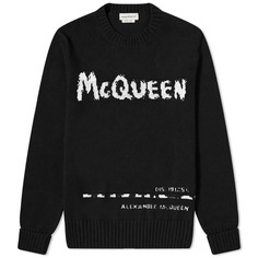 Джемпер Alexander McQueen Graffiti Logo Crew Knit