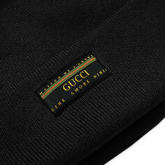 шапка с нашивкой-логотипом Gucci