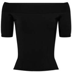 Джемпер Alexander McQueen Off Shoulder Knit Short Sleeve Top