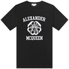 Футболка Alexander McQueen Seal Logo Print Tee
