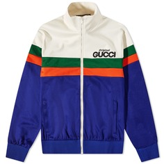 Спортивная куртка с логотипом в стиле колор-блок Gucci