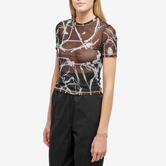 Топ McQ Short Sleeve Mesh Top