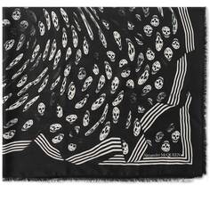 Шарф Alexander McQueen Vortex Skull Print Scarf