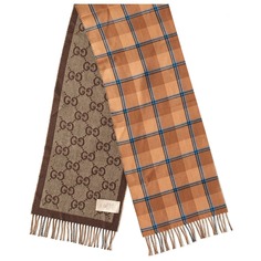 Шарф Gucci Checked Wool GG Scarf