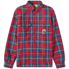 Рубашка Gucci Checked Logo Flannel Shirt