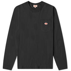 Футболка Armor-Lux Long Sleeve Logo Pocket Tee