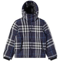 Пуховик в клетку Larrick Burberry