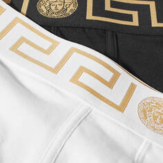 Боксеры с греческим логотипом на поясе - 2 шт, Versace