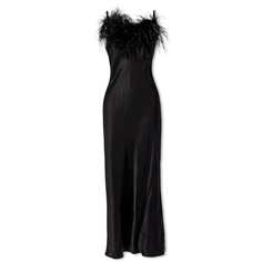 Платье Sleeper Boheme Slip Feather Dress