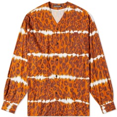 Рубашка Acne Studios Sandit Leopard Face Shirt