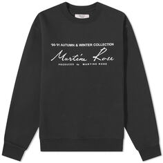 Толстовка Martine Rose Logo Crew Sweat