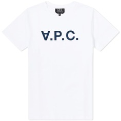 Футболка A.P.C. White Vpc Logo Tee