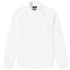 Рубашка A.P.C. Edouard Logo Button Down Poplin Shirt