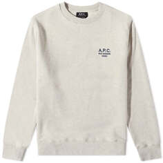 Толстовка A.P.C. Rider Small Logo Crew Sweat