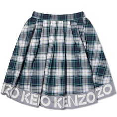 Юбка Kenzo Checked Midi Logo Skirt