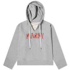 Толстовка Marni V Neck Logo Hoody