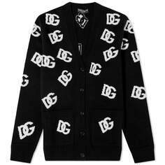 Джемпер Dolce &amp; Gabbana All Over Logo Chunky Knitted Cardigan