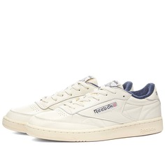 Кроссовки Reebok Club C 85 Vintage, белый/темно-синий