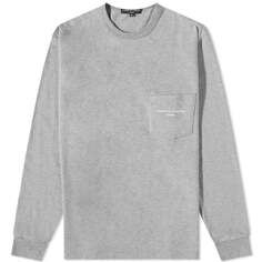 Футболка Comme des Garçons Homme Long Sleeve Logo Pocket Tee