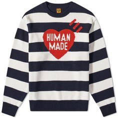 Джемпер Human Made Striped Heart Knit Sweater