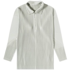 Футболка Homme Plissé Issey Miyake Long Sleeve Pleat Quarter Zip Polo