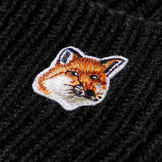Maison Kitsuné Шляпа в рубчик с нашивкой Fox Head Maison Kitsune