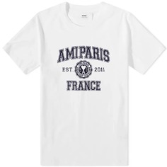 Футболка AMI Paris Varsity Logo Tee