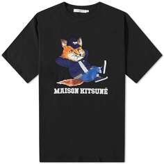 Футболка Maison Kitsune Dressed Fox Print Easy Tee