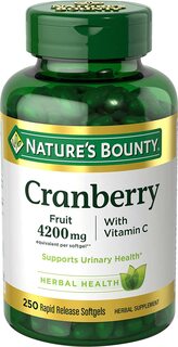 Концентрат ягод клюквы Nature&apos;s Bounty с витамином С, 250 капсул