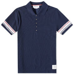 Футболка Thom Browne Textured Cotton Polo Shirt