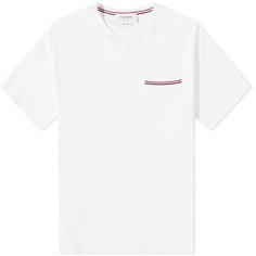 Футболка Thom Browne Oversized Stripe Pocket Tee