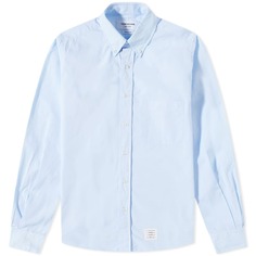 Рубашка Thom Browne Grosgrain Placket Solid Poplin Shirt