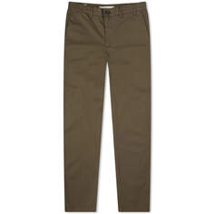 Брюки Norse Projects Aros Regular Light Stretch Chino, хаки