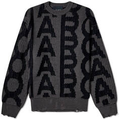 Джемпер Marc Jacobs Monogram Distressed Sweater