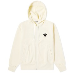 Толстовка Comme des Garcons Play Women&apos;s Black Heart Full Zip Backprin