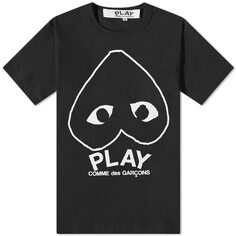 Футболка Comme des Garcons Play Inverted Heart Logo Tee