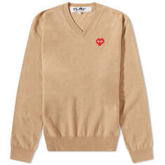 Джемпер Comme des Garçons Play Invader Heart V-Neck Knit