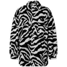 Толстовка Palm Angels Zebra Fleece Overshirt
