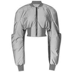 Светоотражающая укороченная куртка-бомбер с поясом Rick Owens