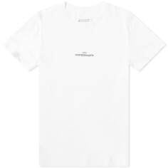 Футболка Maison Margiela Embroidered Text Logo Tee