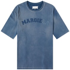 Футболка Maison Margiela Distressed College Logo Tee